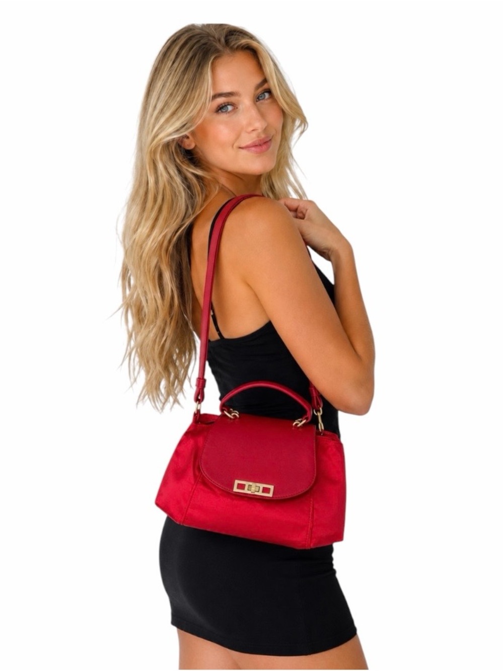 Cute Cross Body/Handled Bag. One zipper and 2 inside pockets. NWT